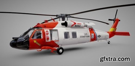 Sikorsky UH-60 US Coast Guard 3D Model