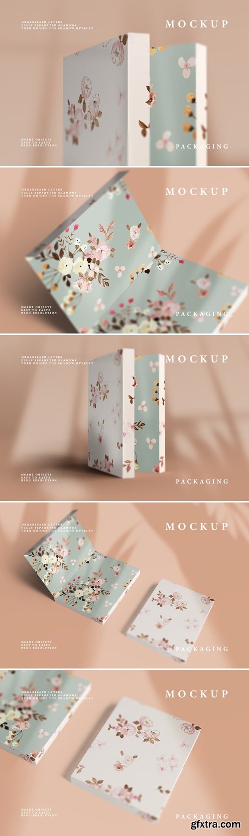 Rectangular Box Mockup With Folding Lid -RCGGRGV