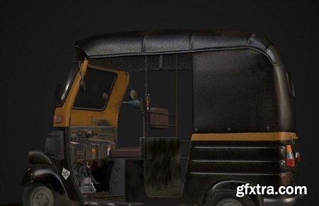 Mumbai Auto Rickshaw 3D Model