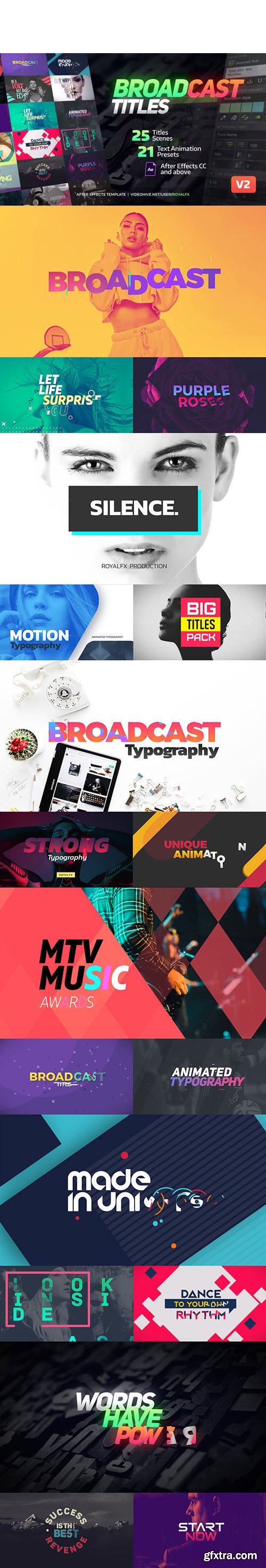 Videohive - TypeX - Broadcast Pack: Title Animation Presets Library V5.1 - 20233979