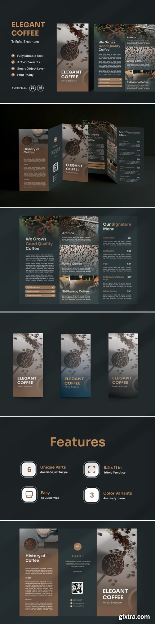 Elegant Coffee Brochure Template E8KBTTB