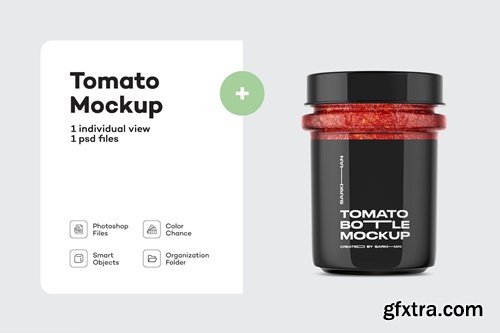 Tomato Sauce Jar Mockup NUR7KHR