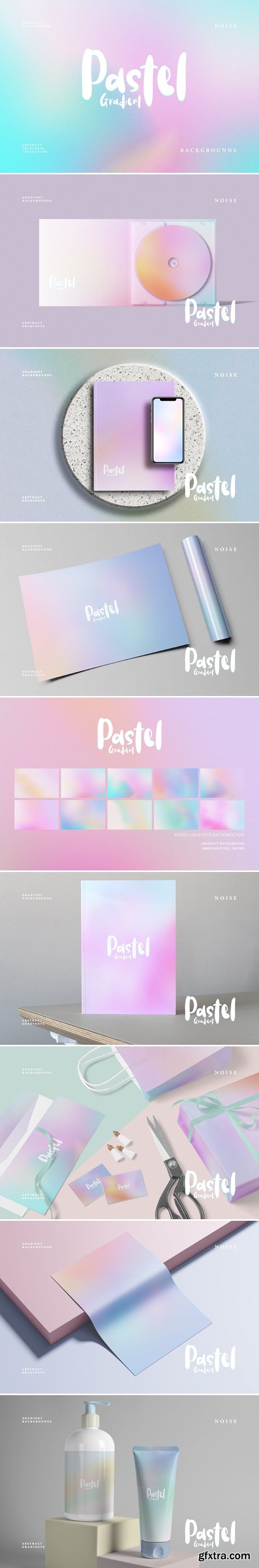 Abstract Pastel Gradient Backgrounds DT9EVV8