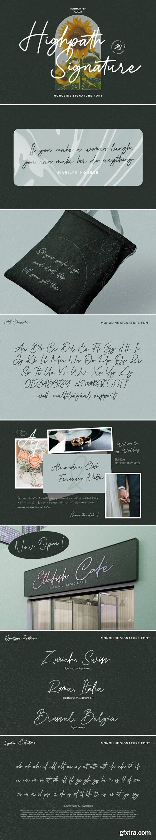 Highpath Siganture Font