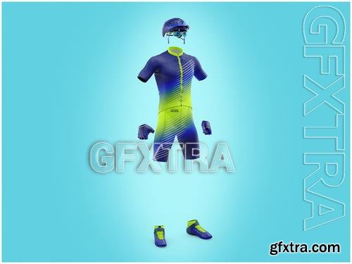 Cycling Kit Mockup - Half Side View 532541785