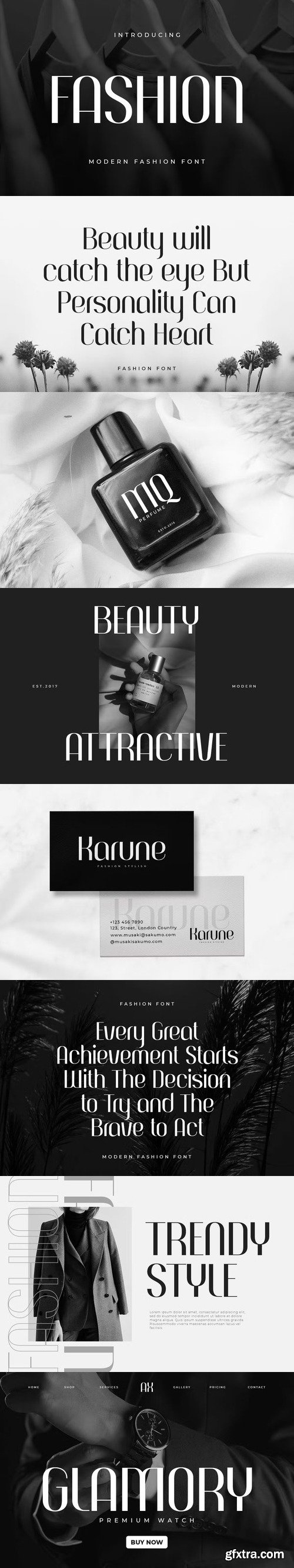 Fashion modern fashion font