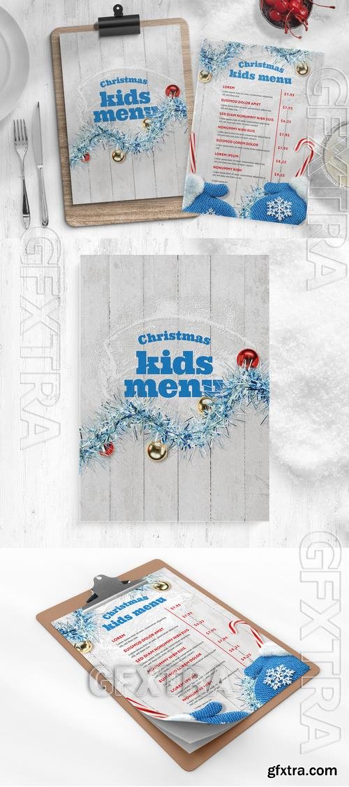 Christmas Winter Menu Flyer Layout 532852015