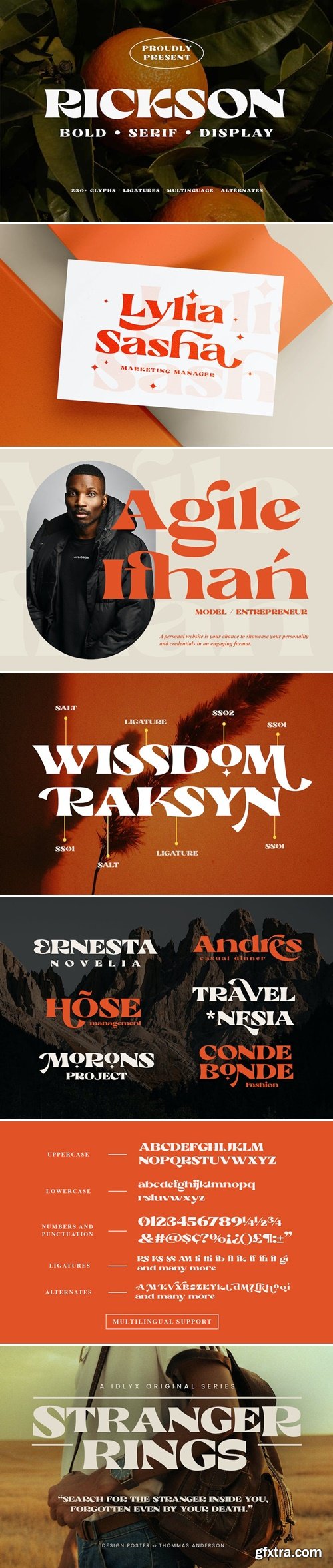 Rickson - Bold Serif Font