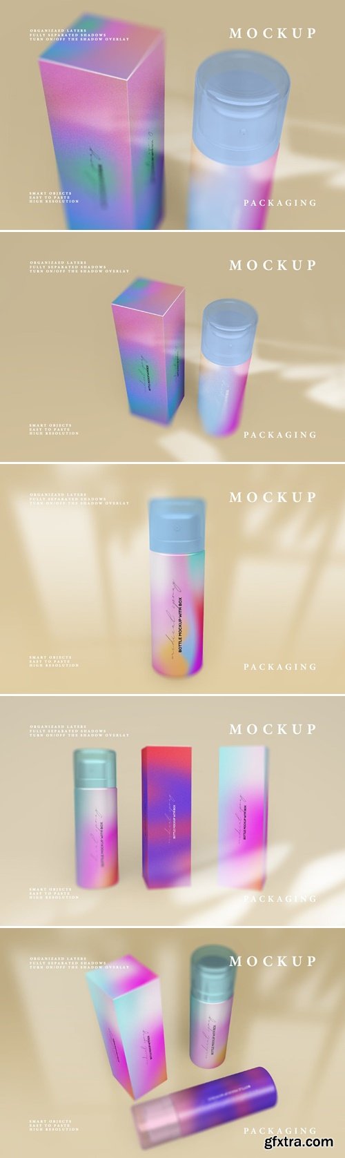 Medical Spray Bottle Mockup With Box ULAU7E8