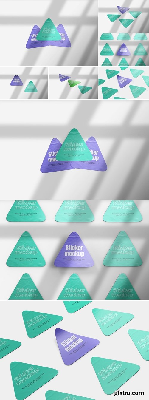 Triangle Sticker Mockups JSFZF3Q