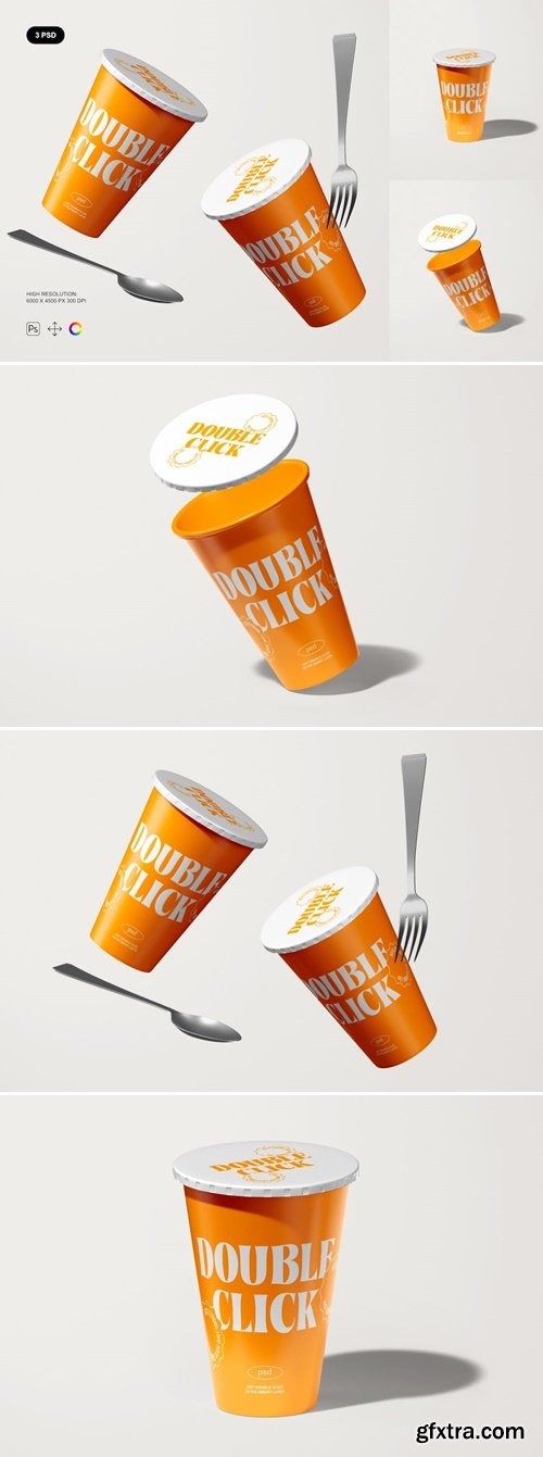 Plastic Cup Mockup Set 9CG94T6