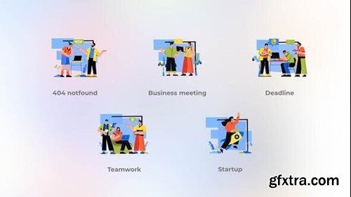 Videohive Teamwork - Blue concepts 42325025