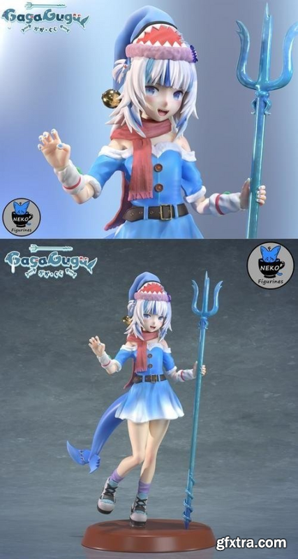 Gawr Gura Christmas (Hololive) – 3D Print