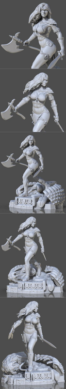 Red Sonja - Fan Art – 3D Print