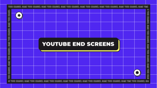 Videohive - Youtube End Screens - 42252257 - 42252257