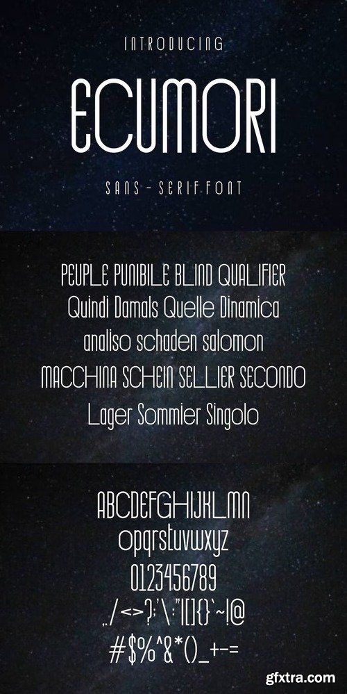 Ecumori Font