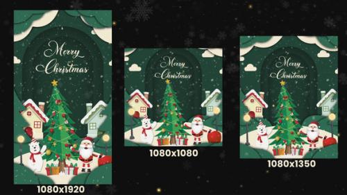 Videohive - Merry Christmas Intro 3 in 1 | MOGRT - 42305550 - 42305550