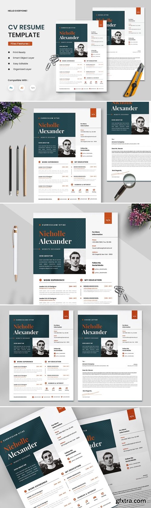 CV Resume - Modern Creative 35SP4PJ