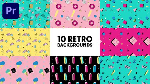 Videohive - Retro Backgrounds - 42332885 - 42332885