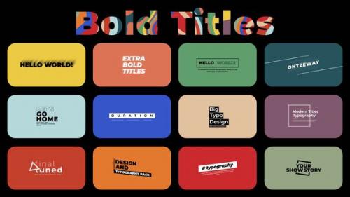 Videohive - Bold Titles 2.0 | MOGRT - 42335279 - 42335279