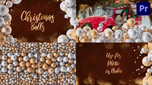 Videohive - Christmas Balls Opener And Transitions for Premiere Pro - 42342404 - 42342404