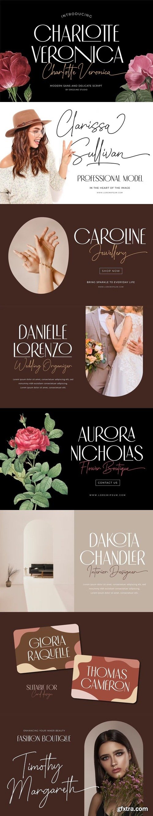 Charlotte Veronica - Font Family