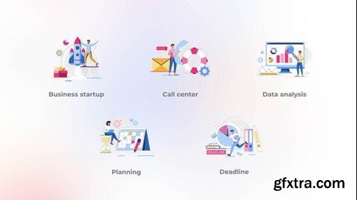 Videohive Business startup - Сartoon concept 42344463