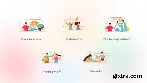 Videohive Happy people - Minimal concepts 42344443