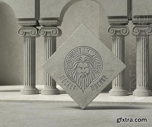 PSD stone with classical greek engraved motifs vol 3