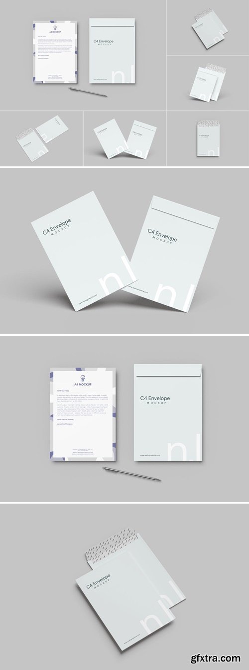 C4 Envelopes Mockup Q8LTQPT