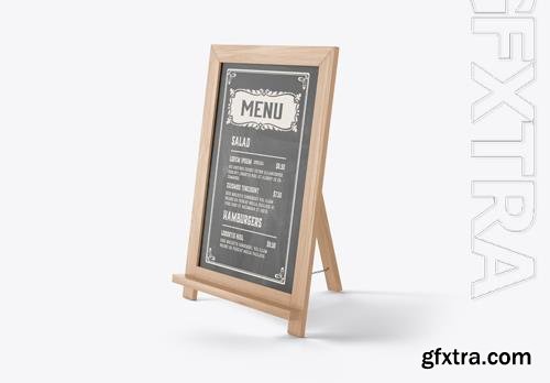 PSD restaurant menu board mockup