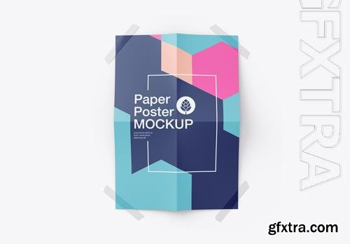 PSD paper folded mockup