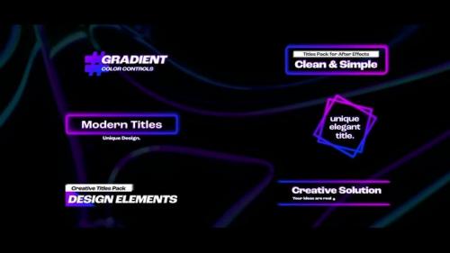 MotionArray - Gradient Titles - 1303853