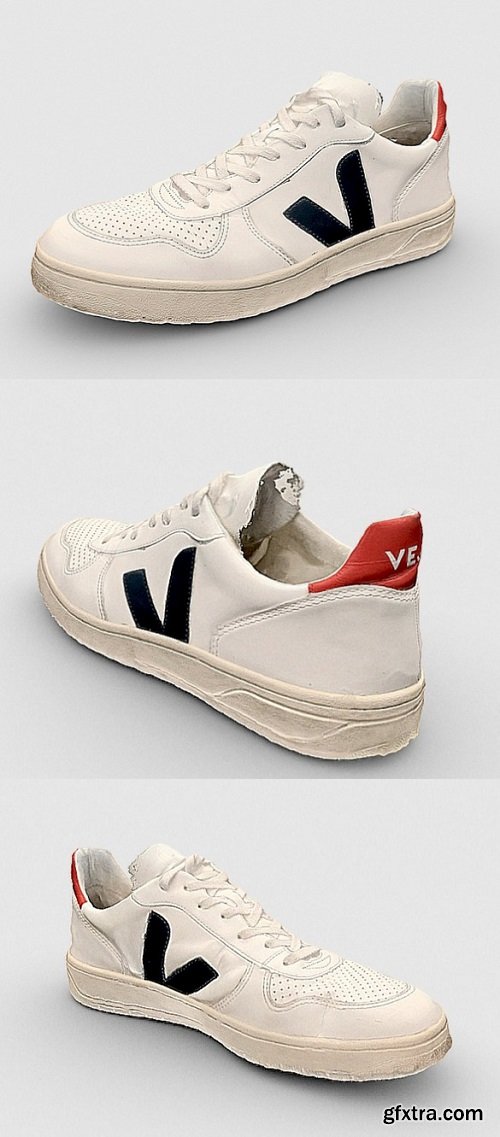 VEJA V-10 sneakers 3D Model