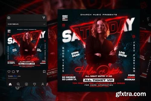 Night Club Party Flyer Template 2WRJMVG