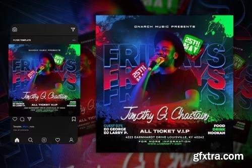 Night Club Party Flyer Template LSYB2HA