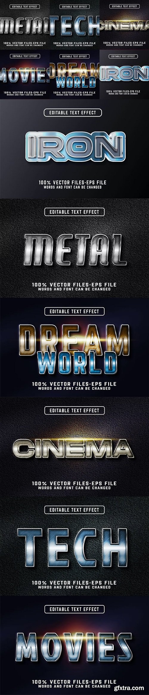 Cinematic Editable Text Effect