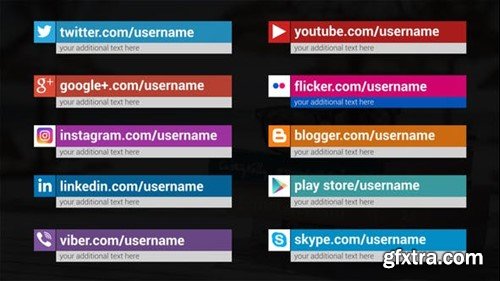 Videohive Clean Minimal Social Media Lower Thirds 42357122