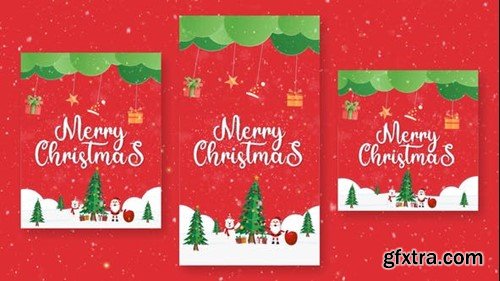 Videohive Merry Christmas Intro Instagram Vertical 42353011