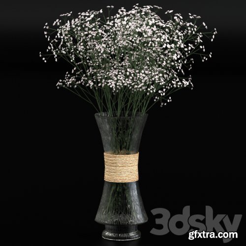 Bouquet of gypsophila