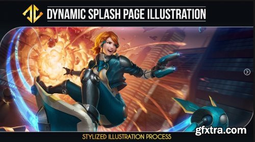 Artstation – Dynamic Splash Page Illustration by Deiv Calviz