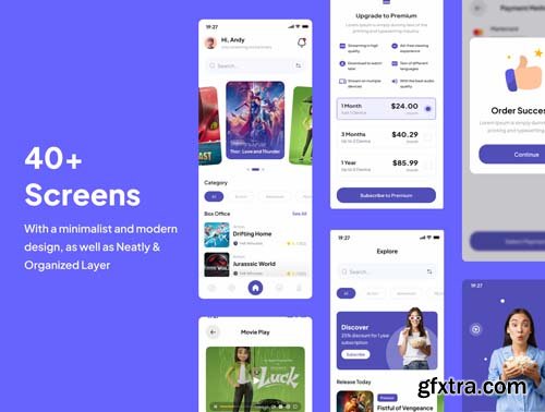 Ui8 - Moviemax - Movie Apps UI Kits $48