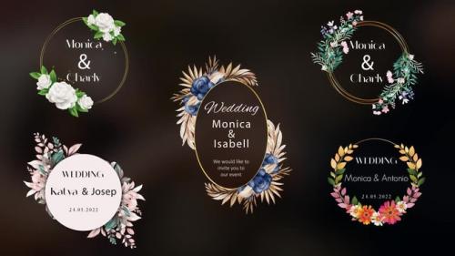 MotionArray - Wedding Floral Golden Titles - 1332195