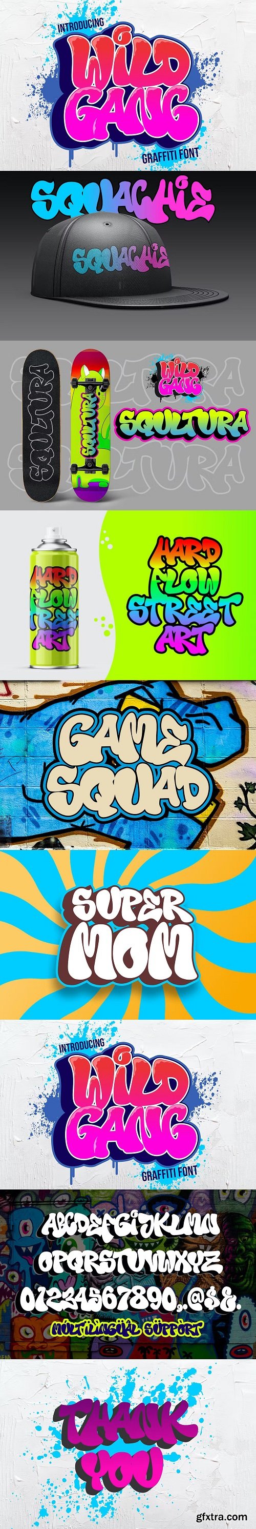 Wild Gang - Thick Graffiti Font