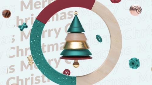 MotionArray - Abstract 3D Christmas Logo - 1311838