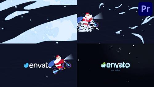 Videohive - Santa Moto Logo Opener | Premiere Pro MOGRT - 42314267 - 42314267