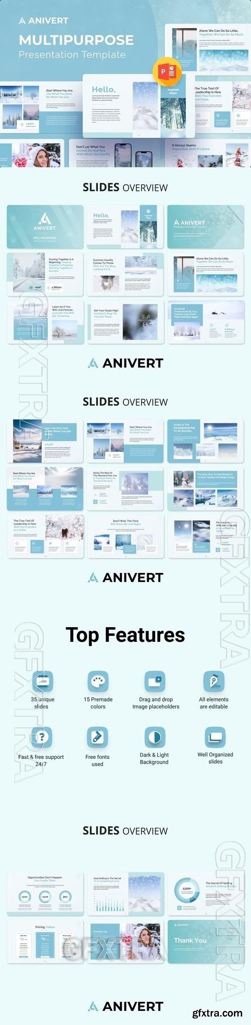 Anivert – Multipurpose PPT Presentation Template 6LHEEUP