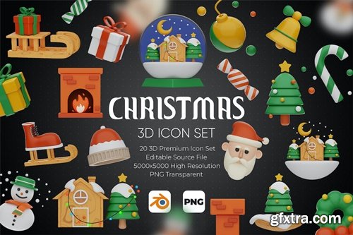 Christmas 3D Icon Set M8C229F