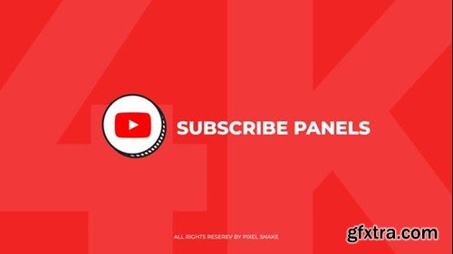 Videohive Youtube Subscribe Panels 4K 42384413