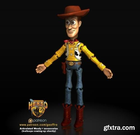 Toy Story - Woody (Articulated) – 3D Print